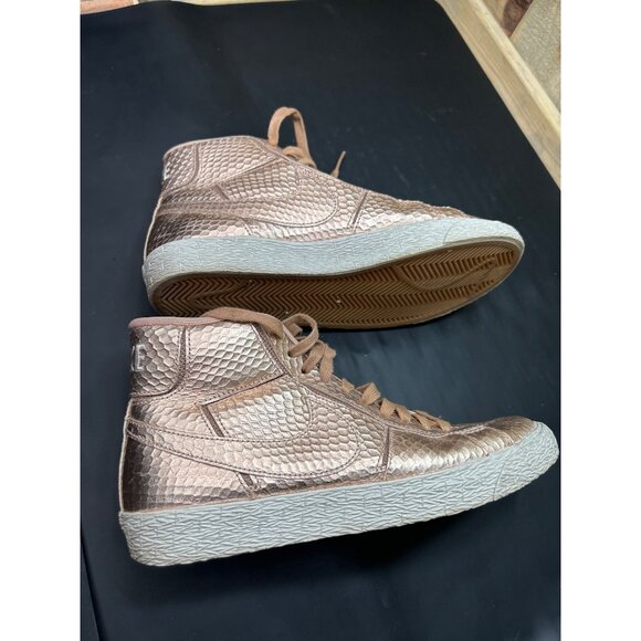 Nike Womens Blazer Mid Cut PRM Sneakers 644407-900 Bronze Gold Size 5.5 - Picture 8 of 8